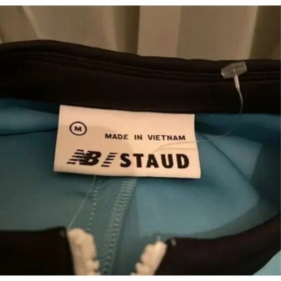 New Balance X Staud Neoprene Alaskan Blue Crop Top M - Picture 4 of 5